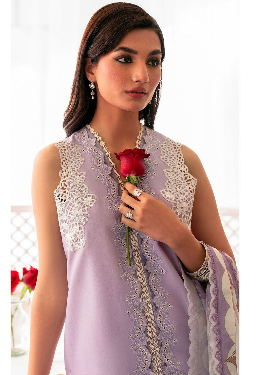 Jahaan by Seran Embroidered Lawn Suits Unstitched 3 Piece SRN24J D-03 Amania - Summer Collection