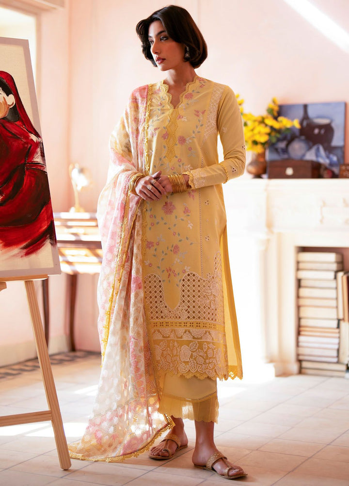 Jahaan by Seran Embroidered Lawn Suits Unstitched 3 Piece SRN24J D-04 Aliyan - Summer Collection