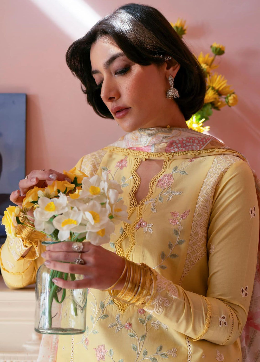 Jahaan by Seran Embroidered Lawn Suits Unstitched 3 Piece SRN24J D-04 Aliyan - Summer Collection
