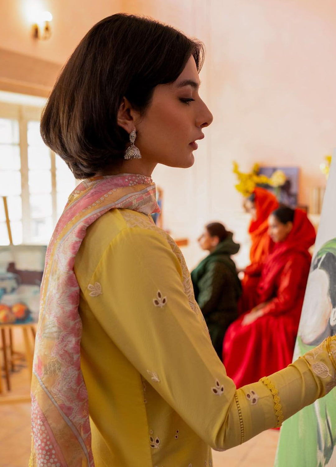 Jahaan by Seran Embroidered Lawn Suits Unstitched 3 Piece SRN24J D-04 Aliyan - Summer Collection