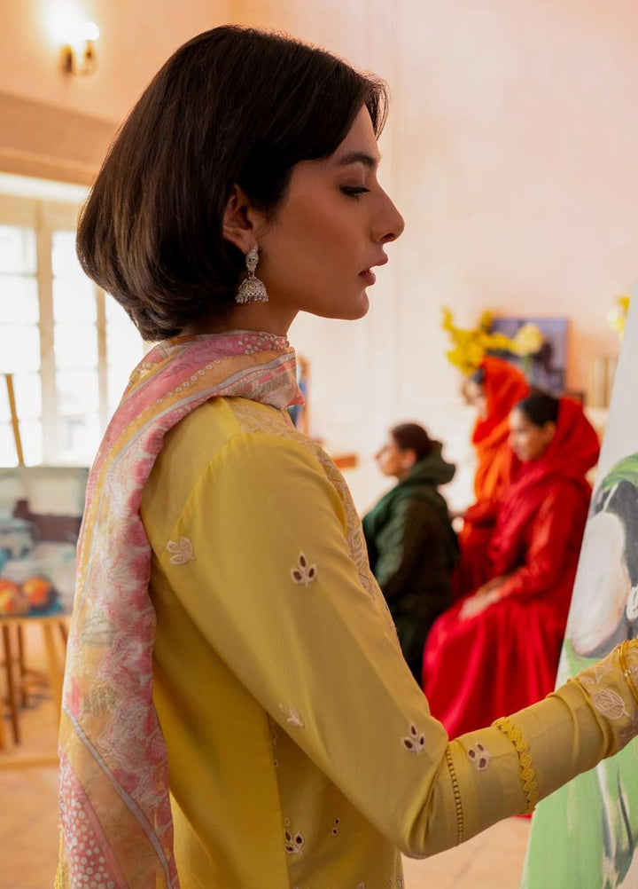 Jahaan by Seran Embroidered Lawn Suits Unstitched 3 Piece SRN24J D-04 Aliyan - Summer Collection