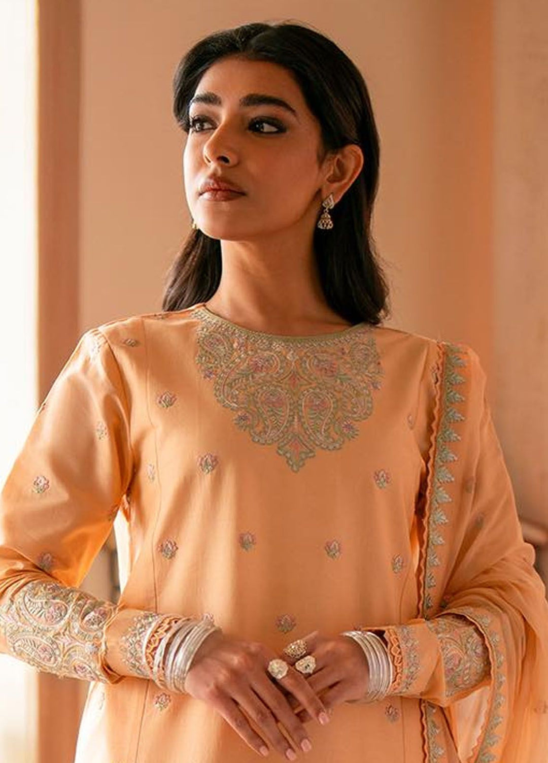 Jahaan by Seran Embroidered Lawn Suits Unstitched 3 Piece SRN24J D-05 Hooriya - Summer Collection