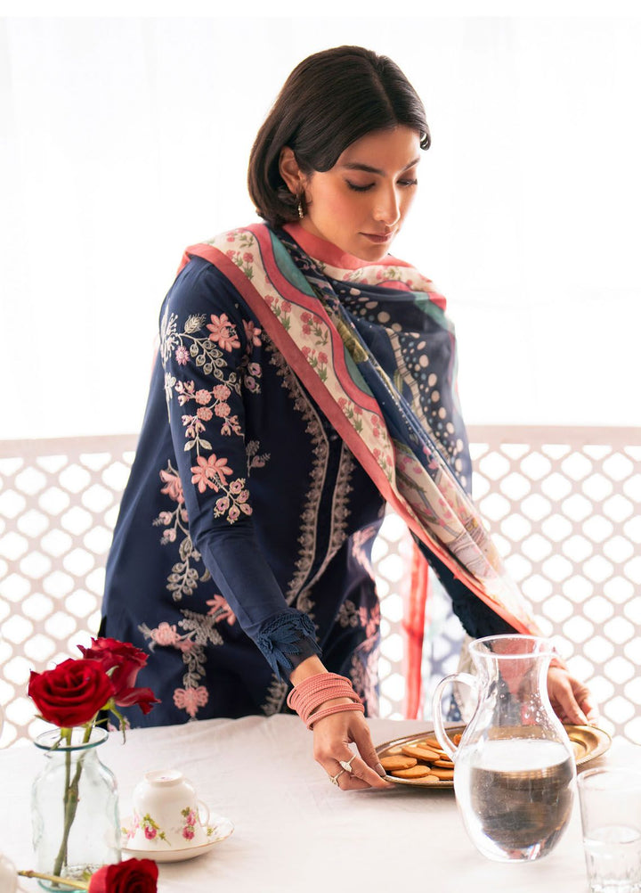 Jahaan by Seran Embroidered Lawn Suits Unstitched 3 Piece SRN24J D-07 Natasha - Summer Collection