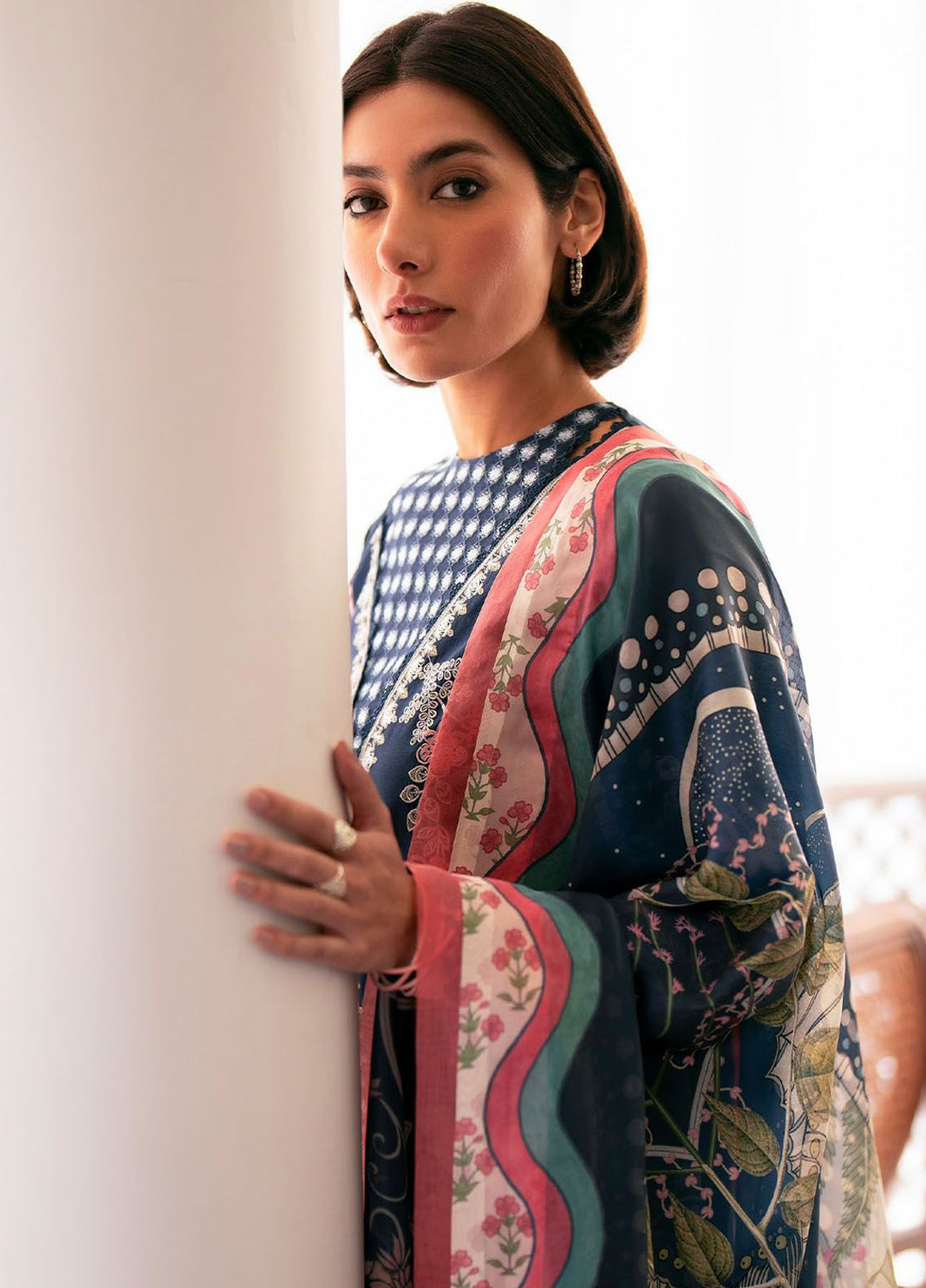 Jahaan by Seran Embroidered Lawn Suits Unstitched 3 Piece SRN24J D-07 Natasha - Summer Collection