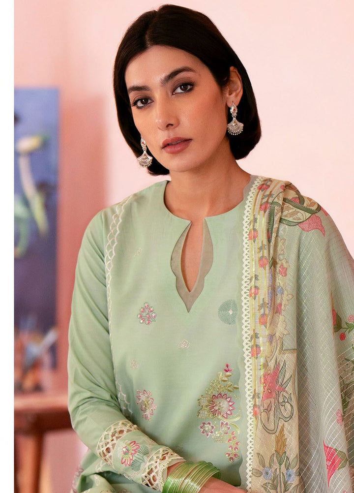 Jahaan by Seran Embroidered Lawn Suits Unstitched 3 Piece SRN24J D-09 Dure - Summer Collection