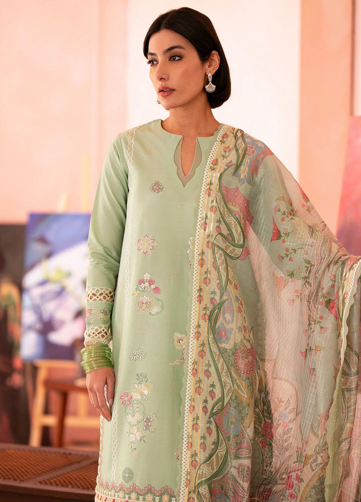 Jahaan by Seran Embroidered Lawn Suits Unstitched 3 Piece SRN24J D-09 Dure - Summer Collection