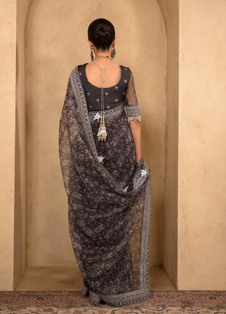 Jahan Aara By Nayab Embroidered   Unstitched Saree NB23JA NS-002 JAIPUR - Premium Collection