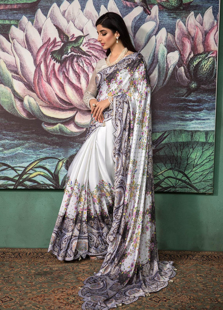 Jahan Aara By Nayab Embroidered   Unstitched Saree NB23JA NS-003 MEHKA - Premium Collection