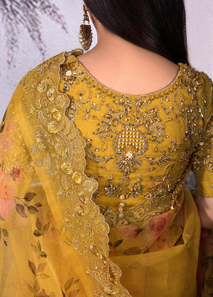 Jahan Aara By Nayab Embroidered   Unstitched Saree NB23JA NS-004 Kayseriya - Premium Collection