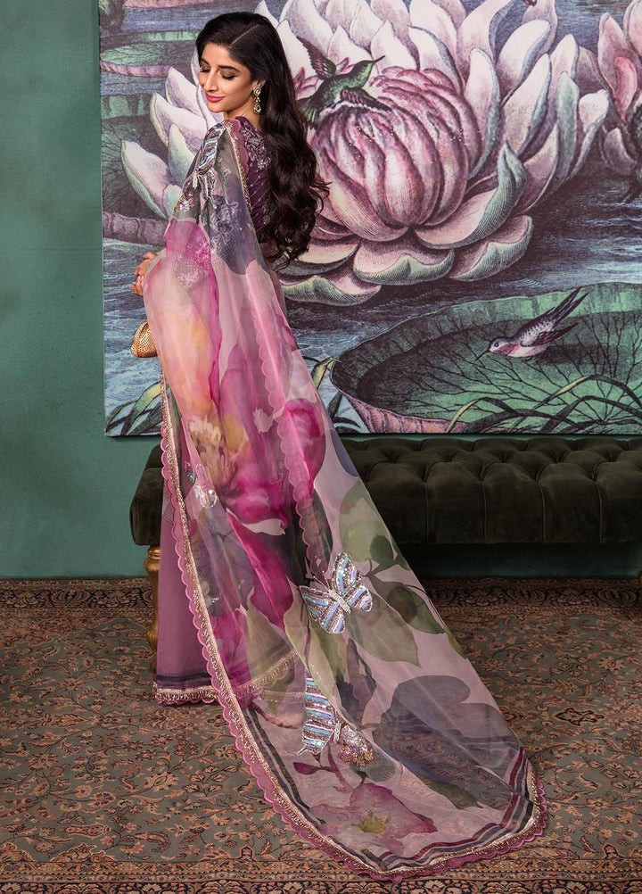 Jahan Aara By Nayab Embroidered   Unstitched Saree NB23JA NS-006 ASHNA - Premium Collection