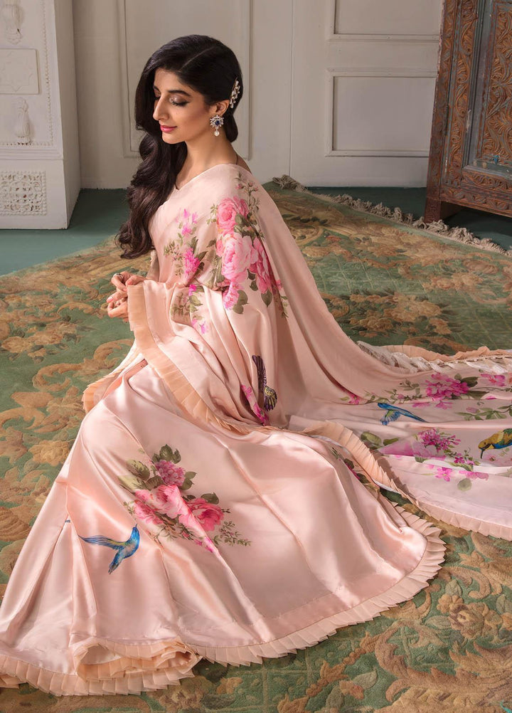 Jahan Aara By Nayab Embroidered   Unstitched Saree NB23JA NS-OO7 TIYA - Premium Collection