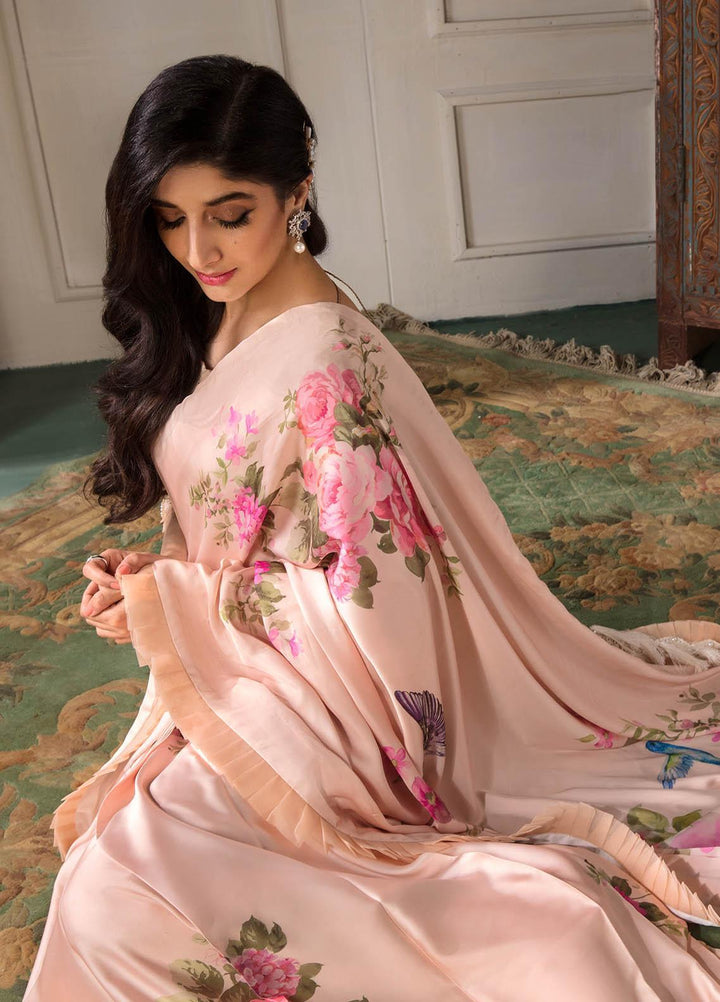 Jahan Aara By Nayab Embroidered   Unstitched Saree NB23JA NS-OO7 TIYA - Premium Collection