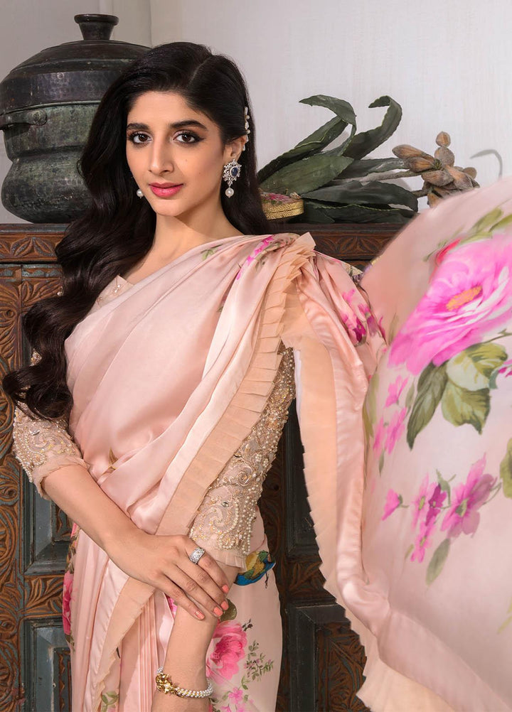 Jahan Aara By Nayab Embroidered   Unstitched Saree NB23JA NS-OO7 TIYA - Premium Collection