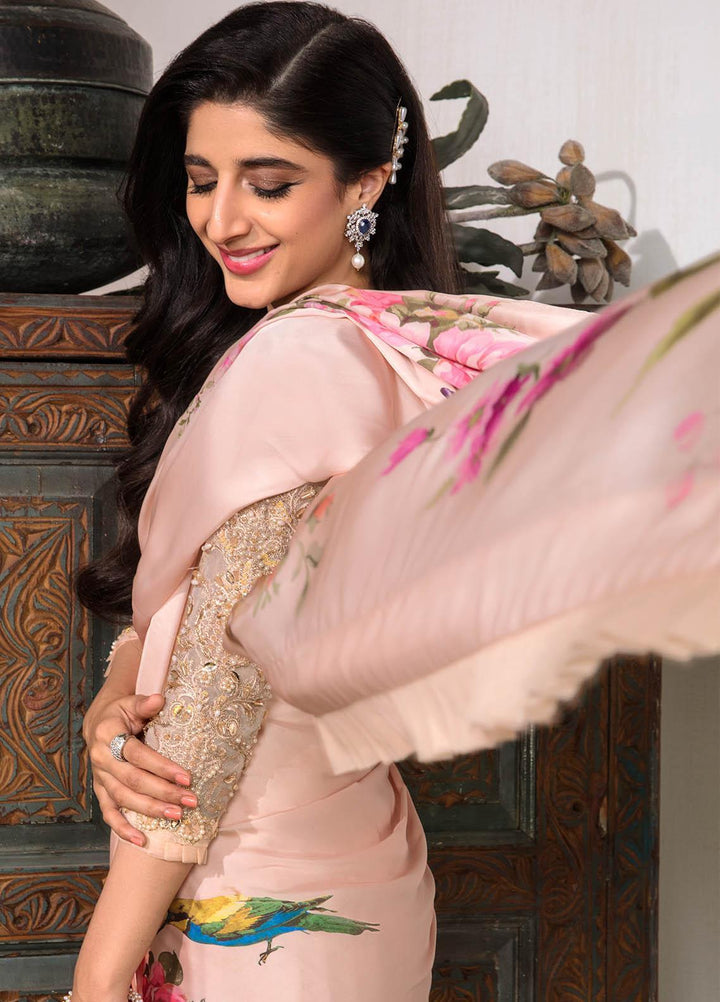 Jahan Aara By Nayab Embroidered   Unstitched Saree NB23JA NS-OO7 TIYA - Premium Collection