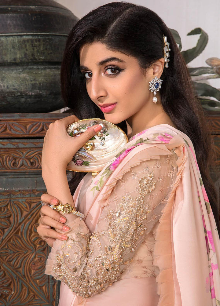 Jahan Aara By Nayab Embroidered   Unstitched Saree NB23JA NS-OO7 TIYA - Premium Collection