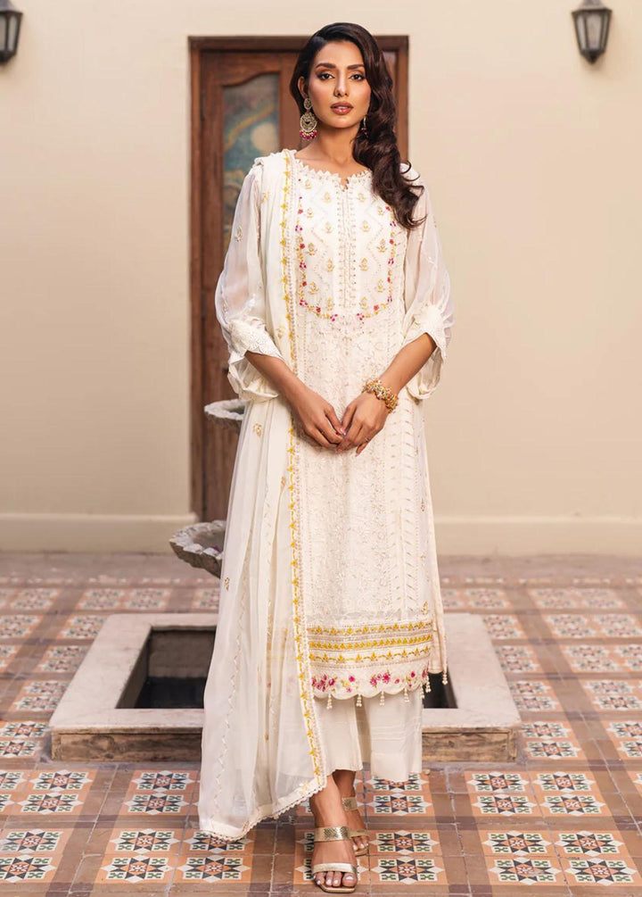 Jahan Ara By Shamooz Embroidered Chiffon Suits Unstitched 4 Piece SHM24JA SU-087 Charisma - Festive Collection