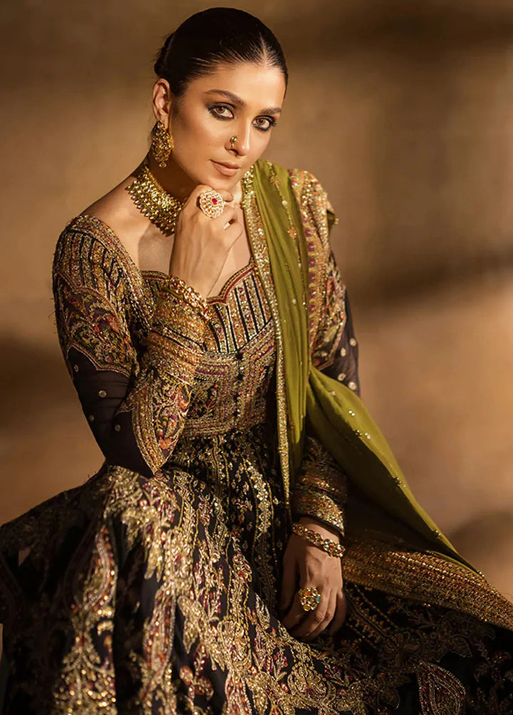 Jahan By Erum Khan Embroidered Chiffon Suit Unstitched 3 Piece EK24JV3 Leela - Formals Collection