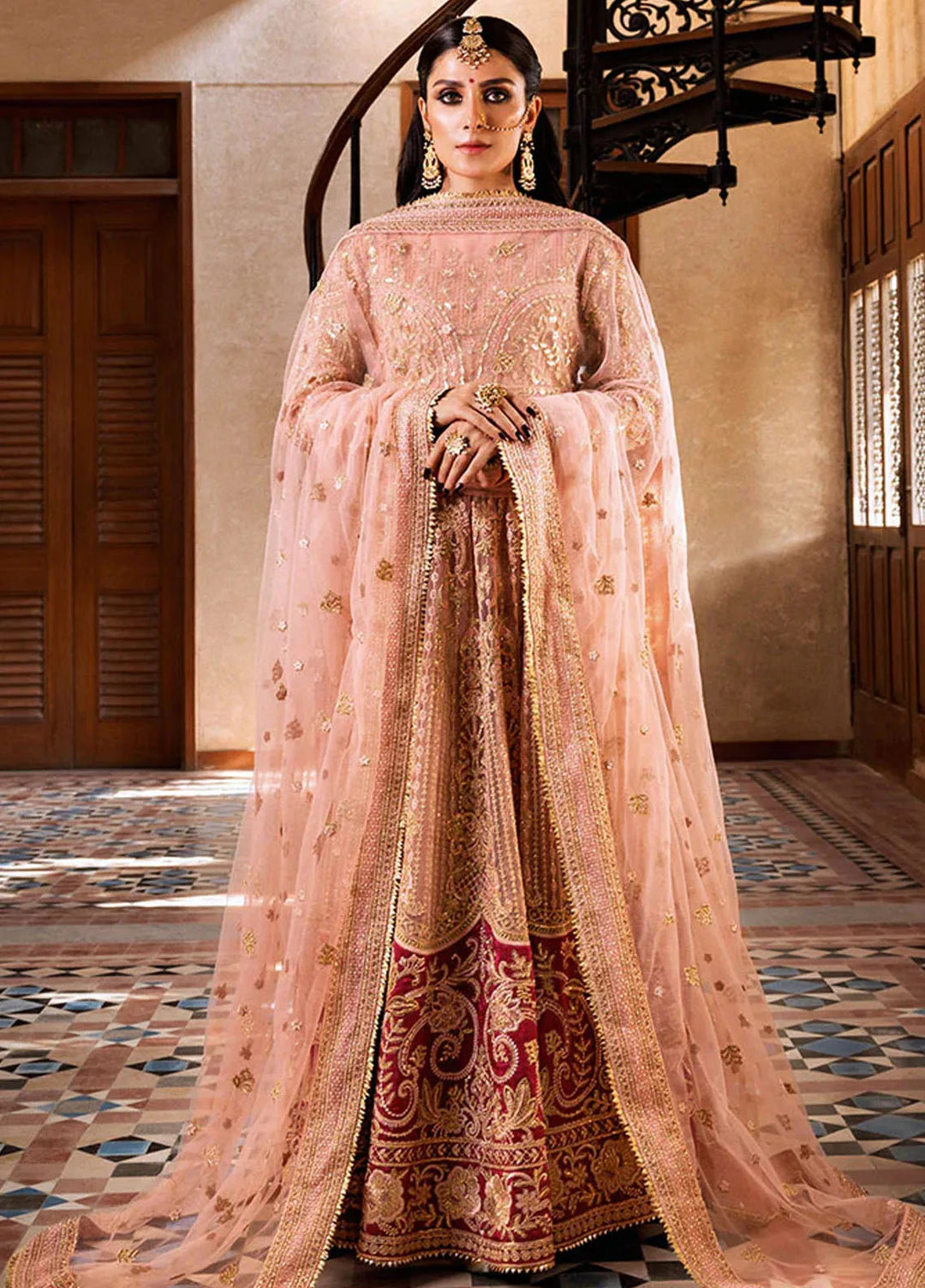 Jahan By Erum Khan Embroidered Net Suit Unstitched 3 Piece Suit EK24JV1 Kanwal - Formals Collection