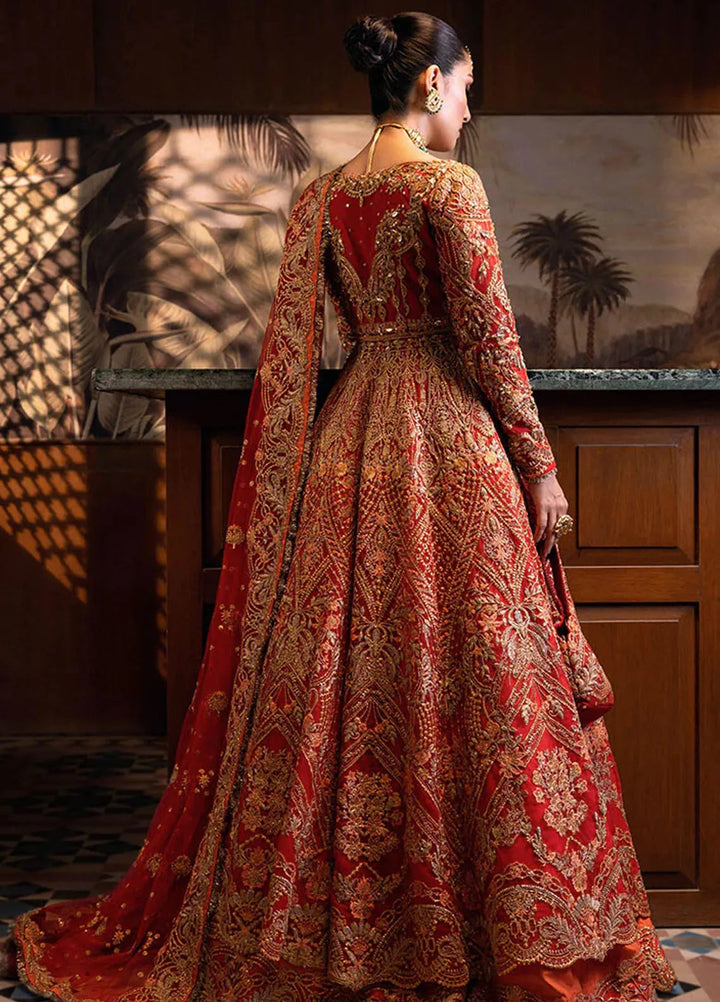 Jahan By Erum Khan Embroidered Net Suit Unstitched 4 Piece Suit EK24JV1 Bano - Formals Collection