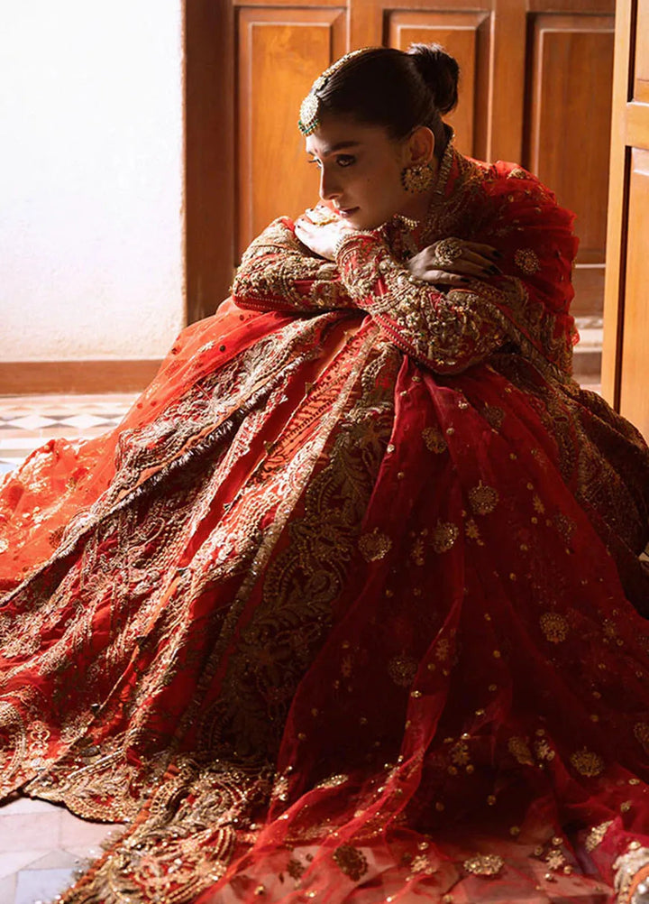 Jahan By Erum Khan Embroidered Net Suit Unstitched 4 Piece Suit EK24JV1 Bano - Formals Collection