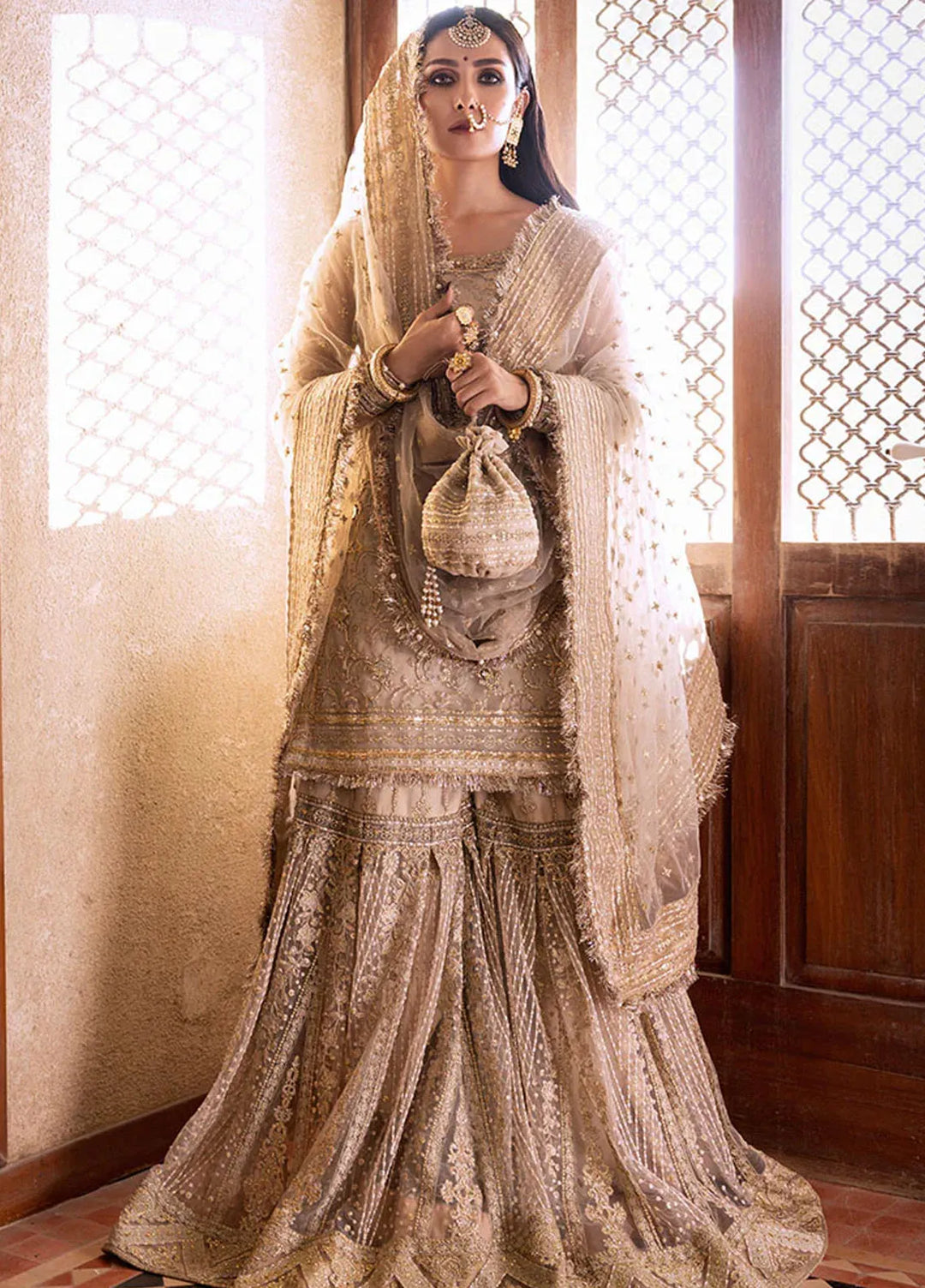 Jahan By Erum Khan Embroidered Net Suit Pret 4 Piece Suit EK24JV1 Umrao Jaan - Formals Collection