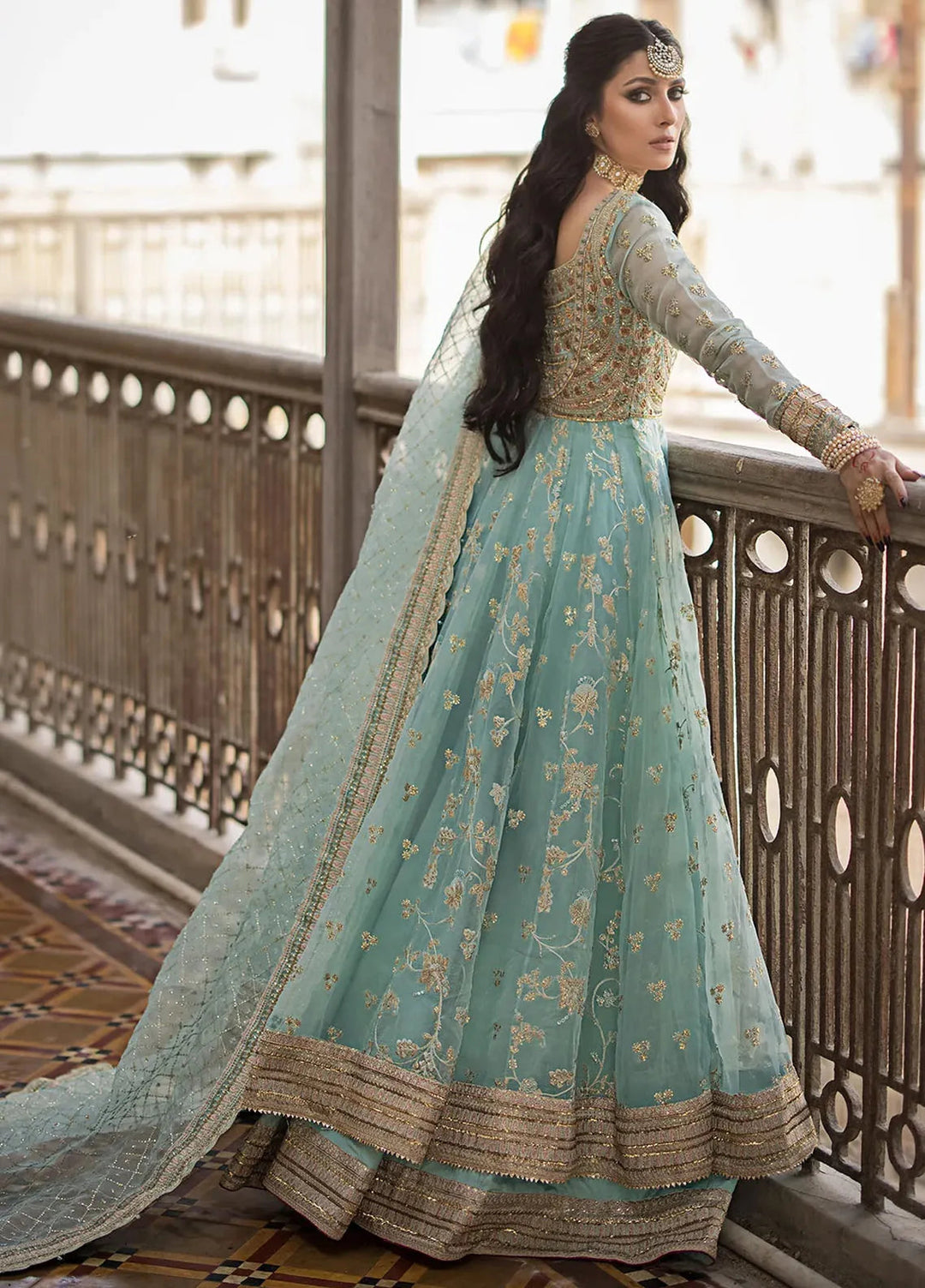 Jahan By Erum Khan Embroidered Organza Suit Unstitched 4 Piece EK24JV2 Shahbano - Formals Collection