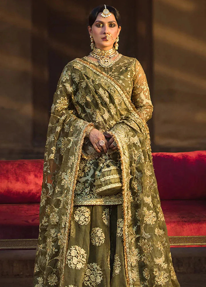 Jahan By Erum Khan Embroidered Organza Suit Unstitched 4 Piece EK24JV3 Malika Jan - Formals Collection