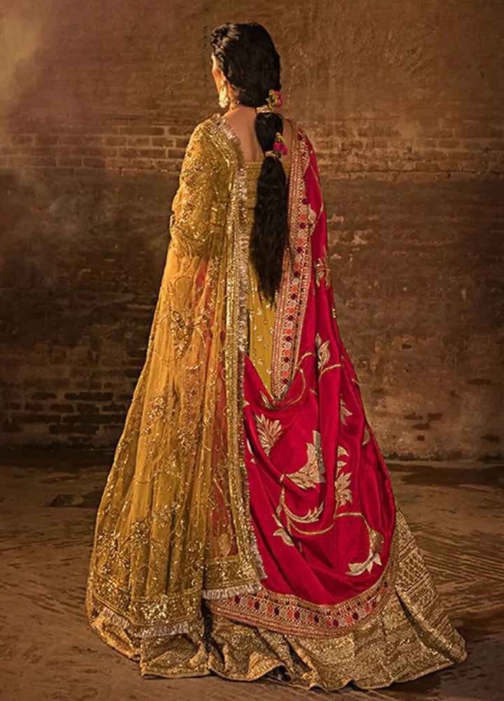 Jahan By Erum Khan Embroidered Raw Silk Suit Unstitched 3 Piece EK24JV3 Maharani - Formals Collection