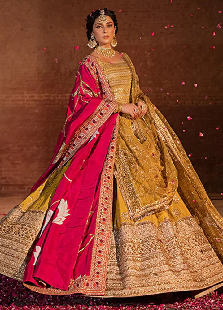 Jahan By Erum Khan Embroidered Raw Silk Suit Unstitched 3 Piece EK24JV3 Maharani - Formals Collection