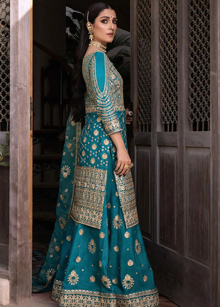 Jahan By Erum Khan Embroidered Raw Silk Suit Unstitched 3 Piece Suit EK24JV1 Kumari - Formals Collection