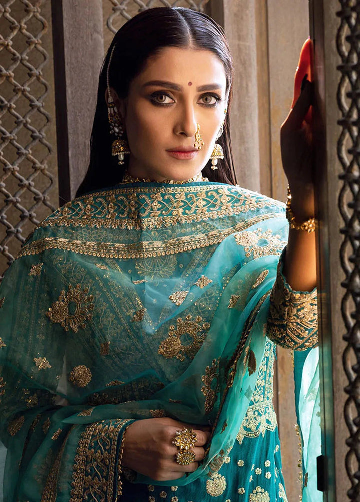 Jahan By Erum Khan Embroidered Raw Silk Suit Unstitched 3 Piece Suit EK24JV1 Kumari - Formals Collection