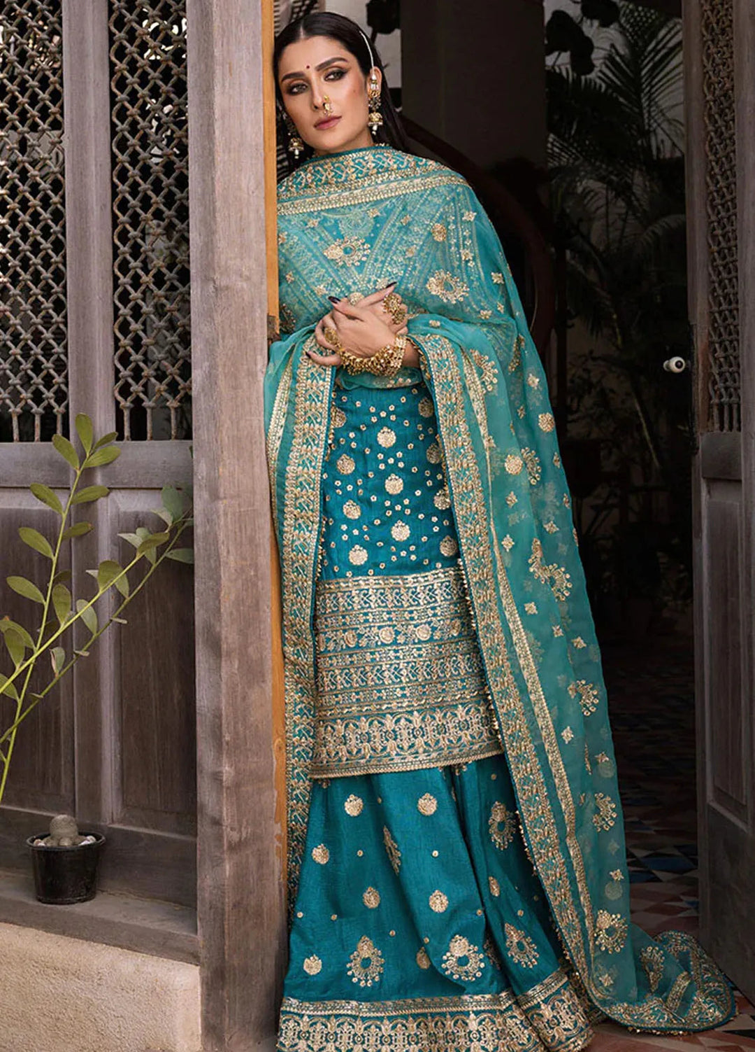 Jahan By Erum Khan Embroidered Raw Silk Suit Unstitched 3 Piece Suit EK24JV1 Kumari - Formals Collection