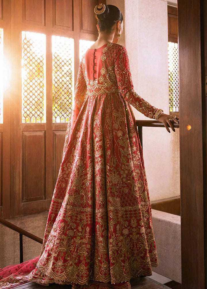 Jahan By Erum Khan Embroidered Raw Silk Suit Unstitched 3 Piece Suit EK24JV1 Rani - Formals Collection