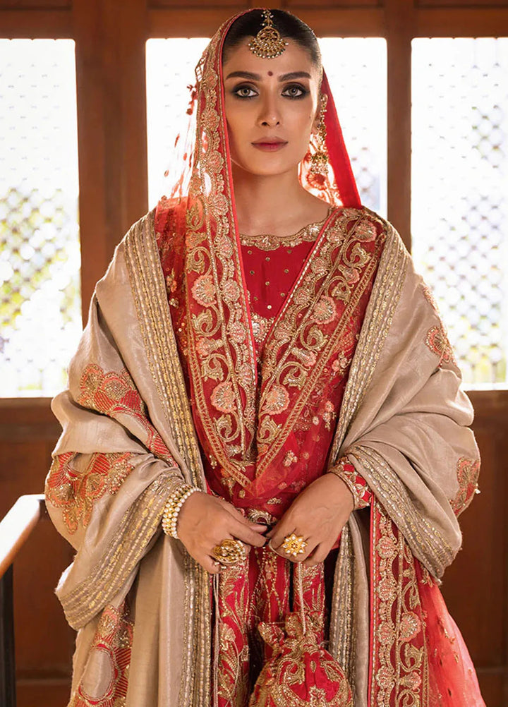 Jahan By Erum Khan Embroidered Raw Silk Suit Unstitched 3 Piece Suit EK24JV1 Rani - Formals Collection