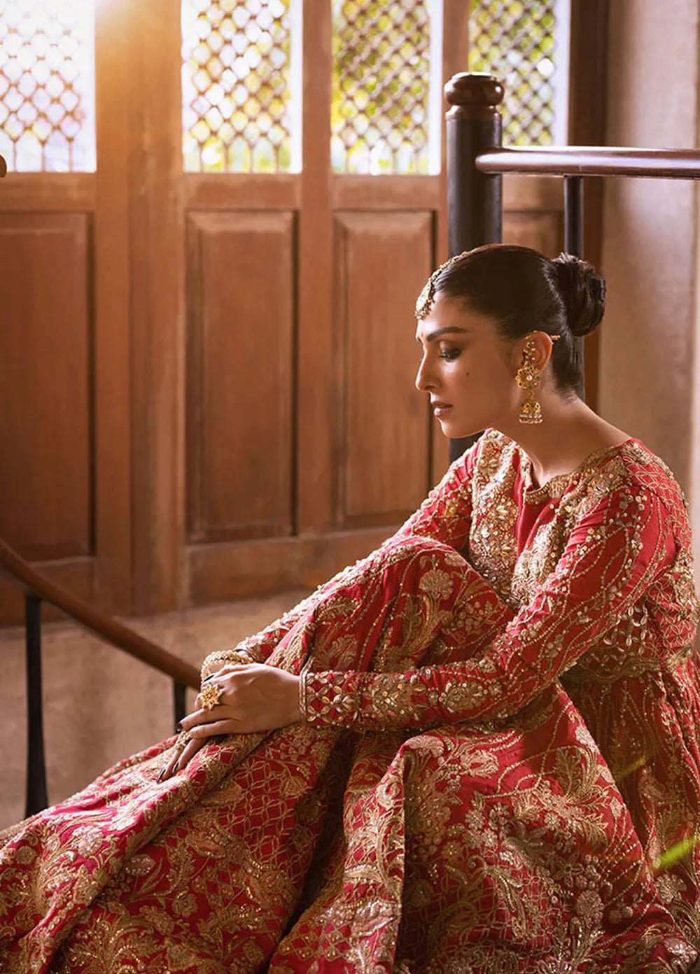 Jahan By Erum Khan Embroidered Raw Silk Suit Unstitched 3 Piece Suit EK24JV1 Rani - Formals Collection