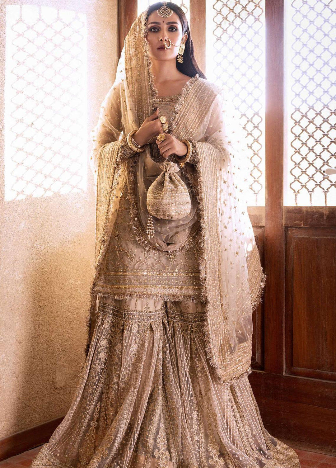 Jahan By Erum Khan Embroidered  Suits Unstitched 3 Piece EK22J Umrao Jaan - Wedding Collection
