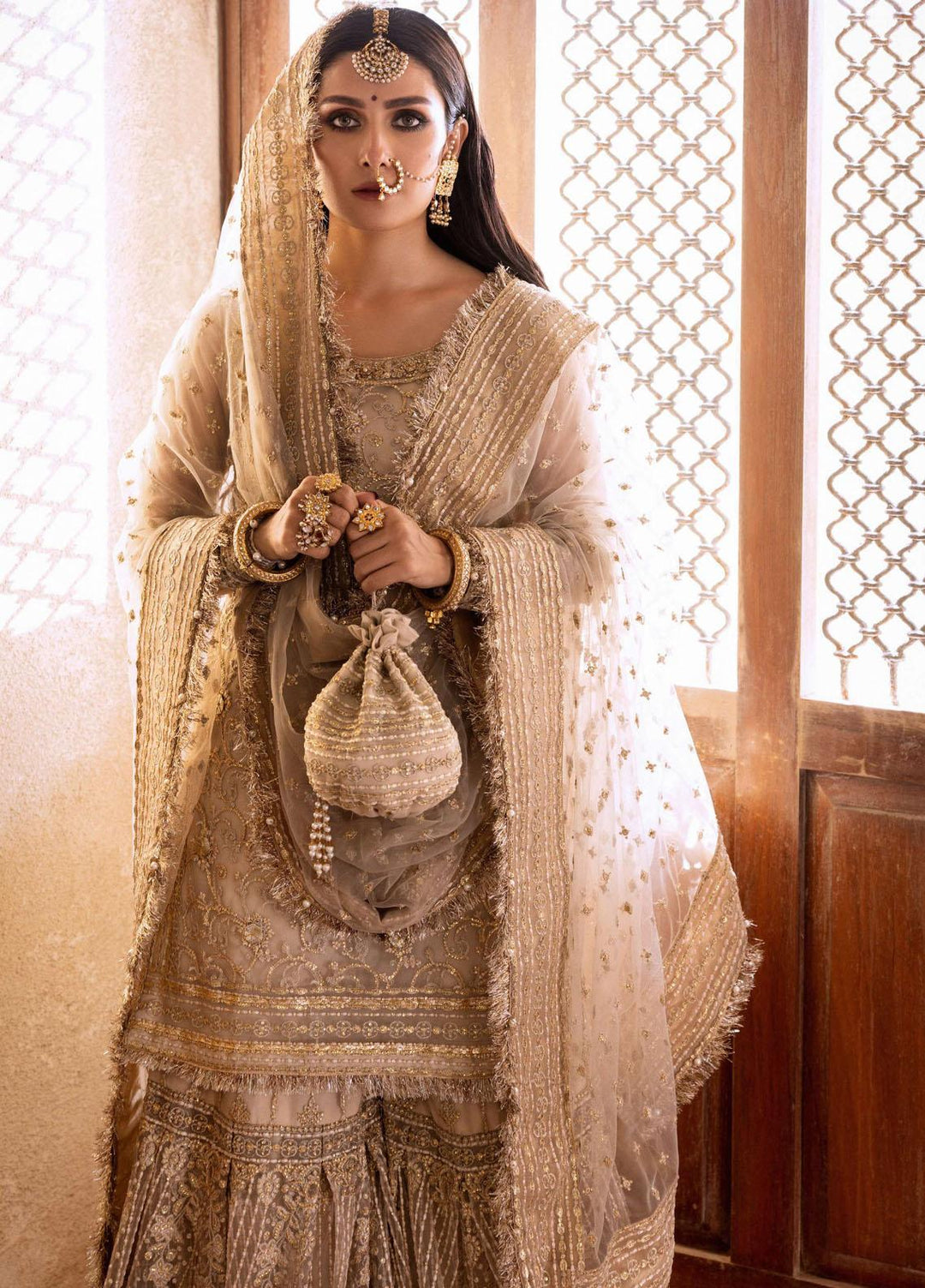 Jahan By Erum Khan Embroidered  Suits Unstitched 3 Piece EK22J Umrao Jaan - Wedding Collection