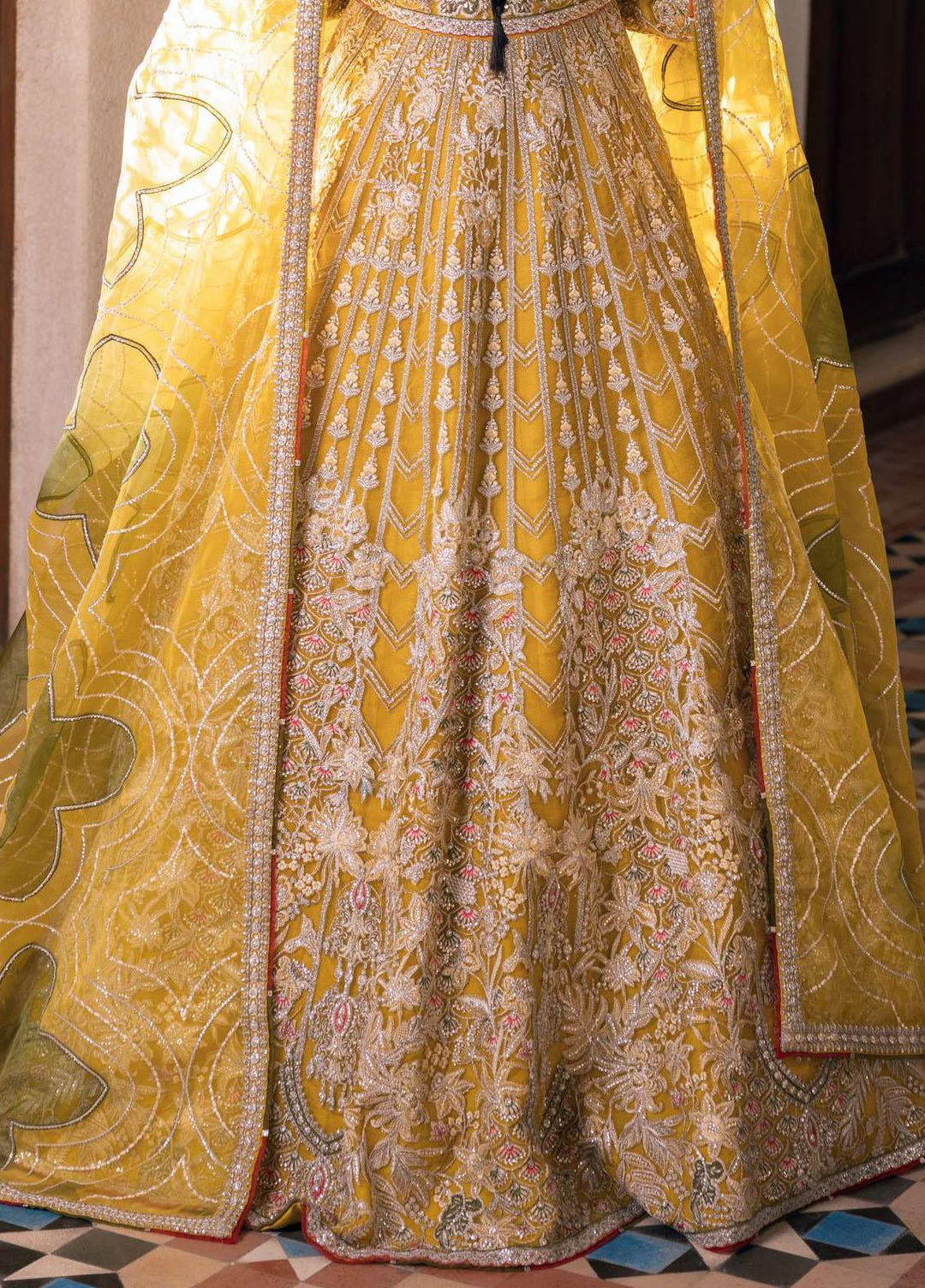 Jahan By Erum Khan Embroidered  Suits Unstitched 3 Piece EK22J Sooraj Mukhi - Wedding Collection