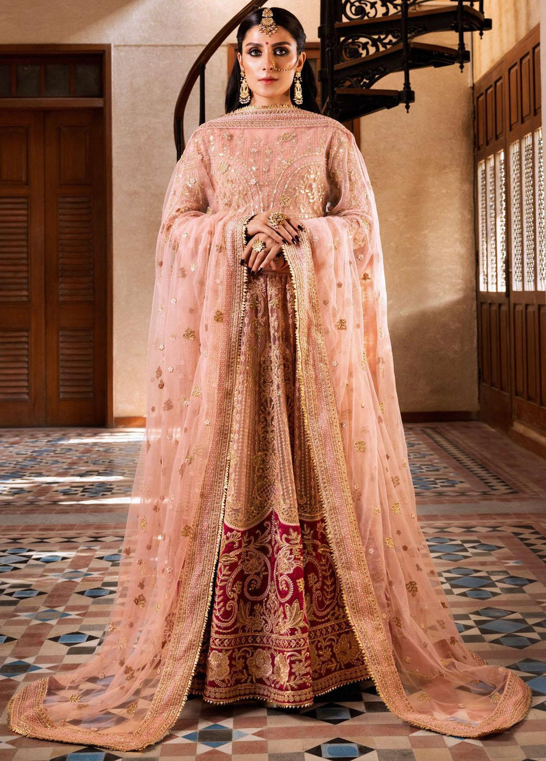Jahan By Erum Khan Embroidered  Suits Unstitched 3 Piece EK22J Kanwal - Wedding Collection