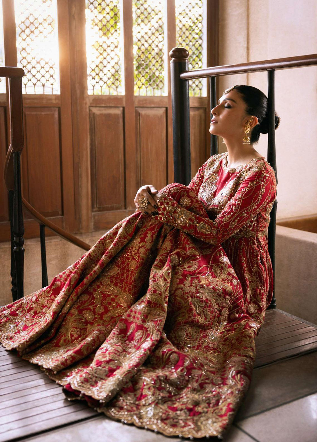 Jahan By Erum Khan Embroidered  Suits Unstitched 3 Piece EK22J Rani - Wedding Collection