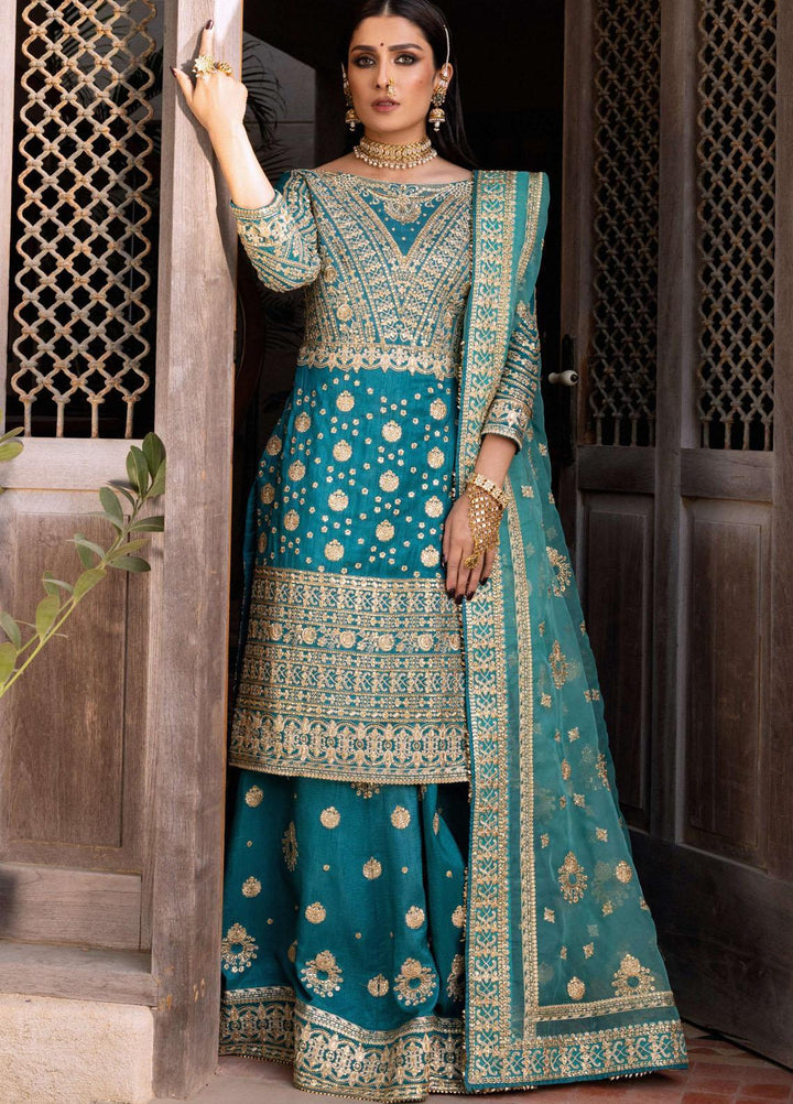 Jahan By Erum Khan Embroidered  Suits Unstitched 3 Piece EK22J Kumari - Wedding Collection