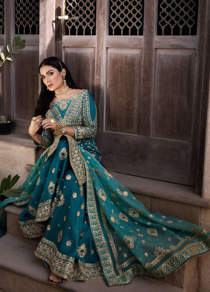 Jahan By Erum Khan Embroidered  Suits Unstitched 3 Piece EK22J Kumari - Wedding Collection