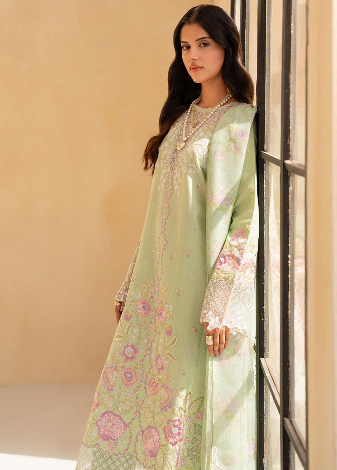 Jahan by Rajbari Embroidered Lawn Suits Unstitched 3 Piece RB25JPF D-1 B Raya - Summer Collection