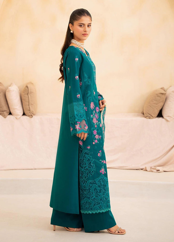 Jahan by Rajbari Embroidered Lawn Suits Unstitched 3 Piece RB25JPF D-3 A Zara - Summer Collection