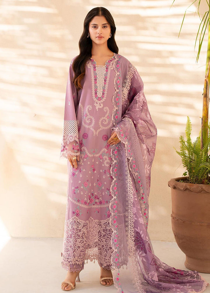 Jahan by Rajbari Embroidered Lawn Suits Unstitched 3 Piece RB25JPF D-3 B Sila - Summer Collection