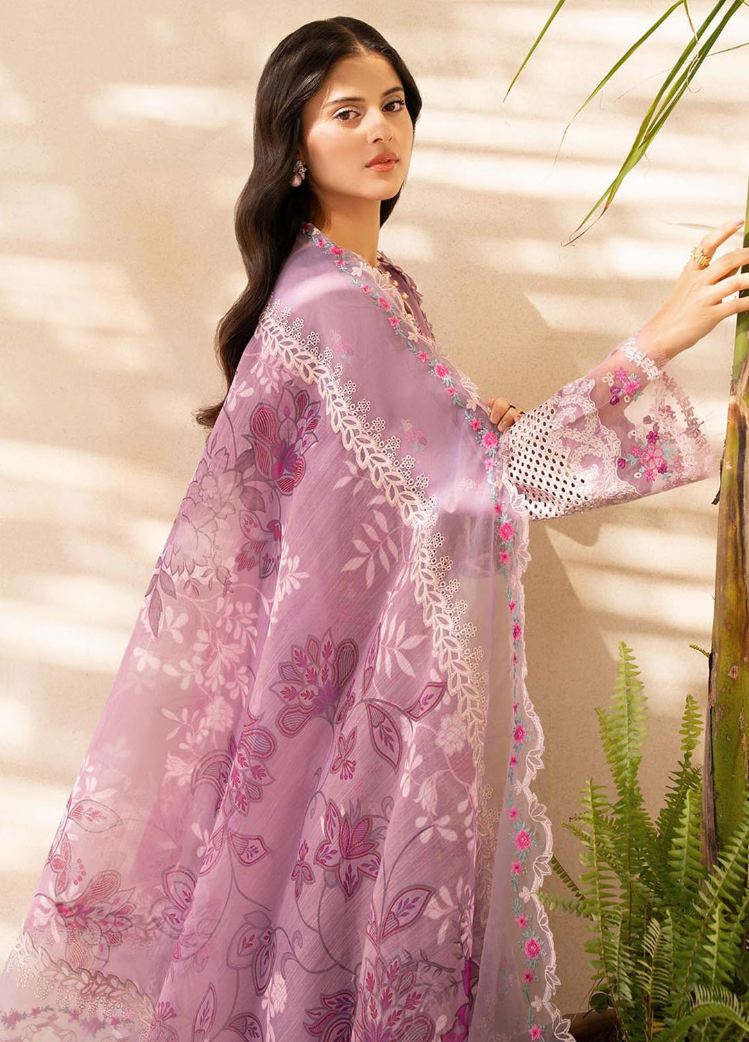 Jahan by Rajbari Embroidered Lawn Suits Unstitched 3 Piece RB25JPF D-3 B Sila - Summer Collection