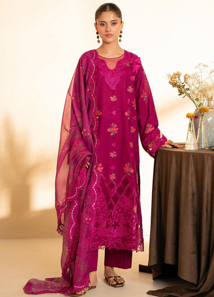 Jahan by Rajbari Embroidered Lawn Suits Unstitched 3 Piece RB25JPF D-4 B Maya - Summer Collection