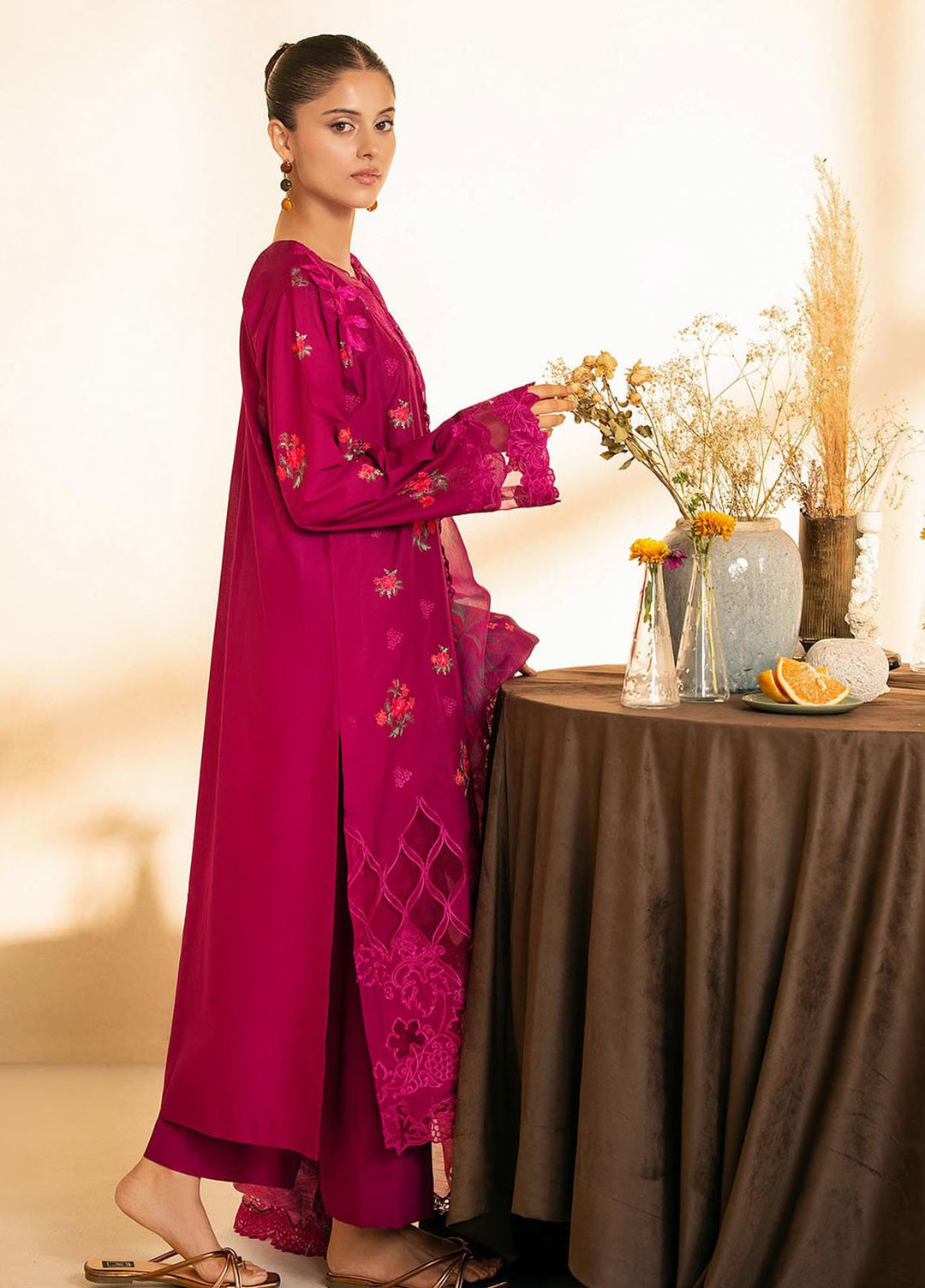 Jahan by Rajbari Embroidered Lawn Suits Unstitched 3 Piece RB25JPF D-4 B Maya - Summer Collection