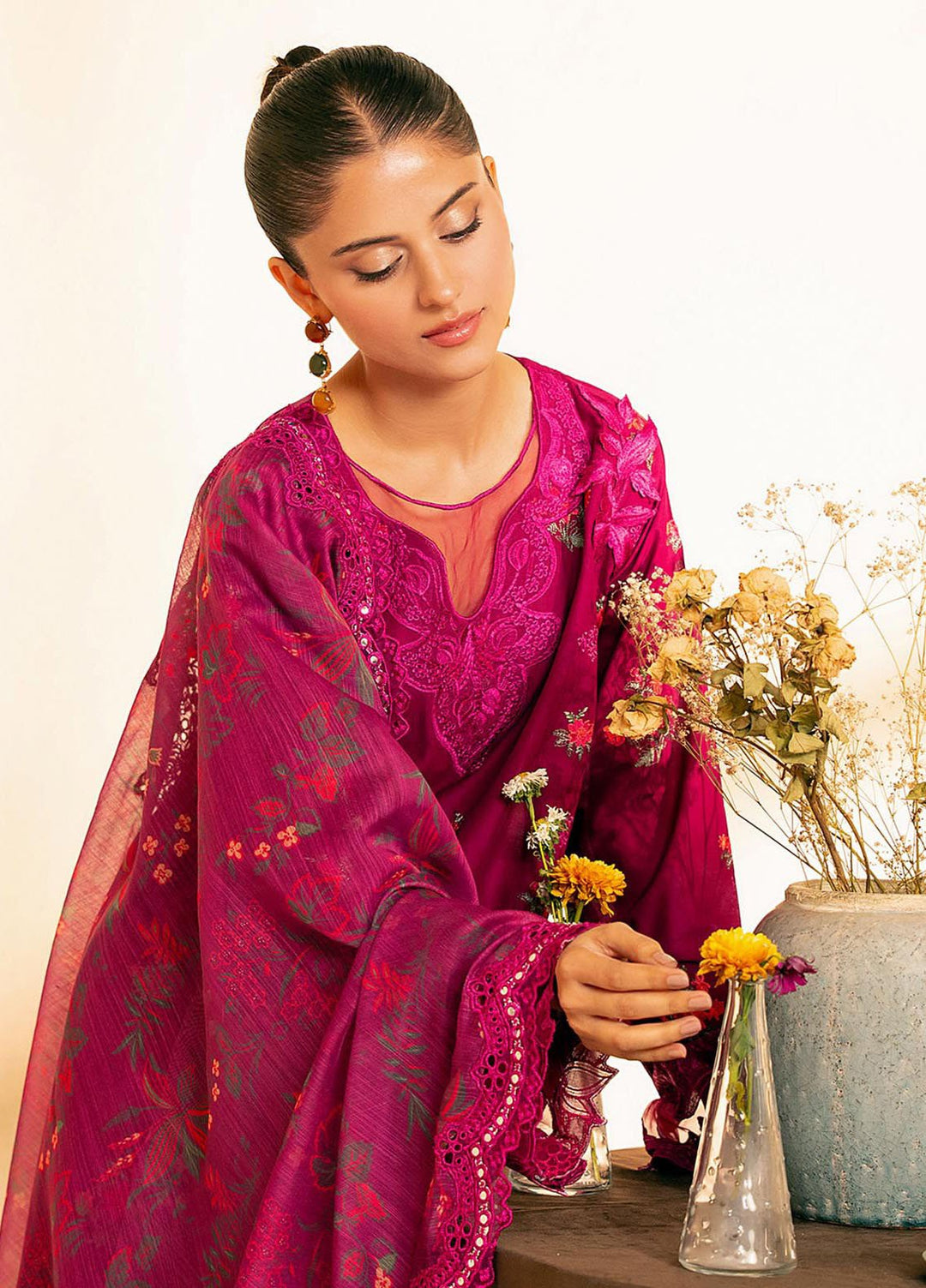 Jahan by Rajbari Embroidered Lawn Suits Unstitched 3 Piece RB25JPF D-4 B Maya - Summer Collection