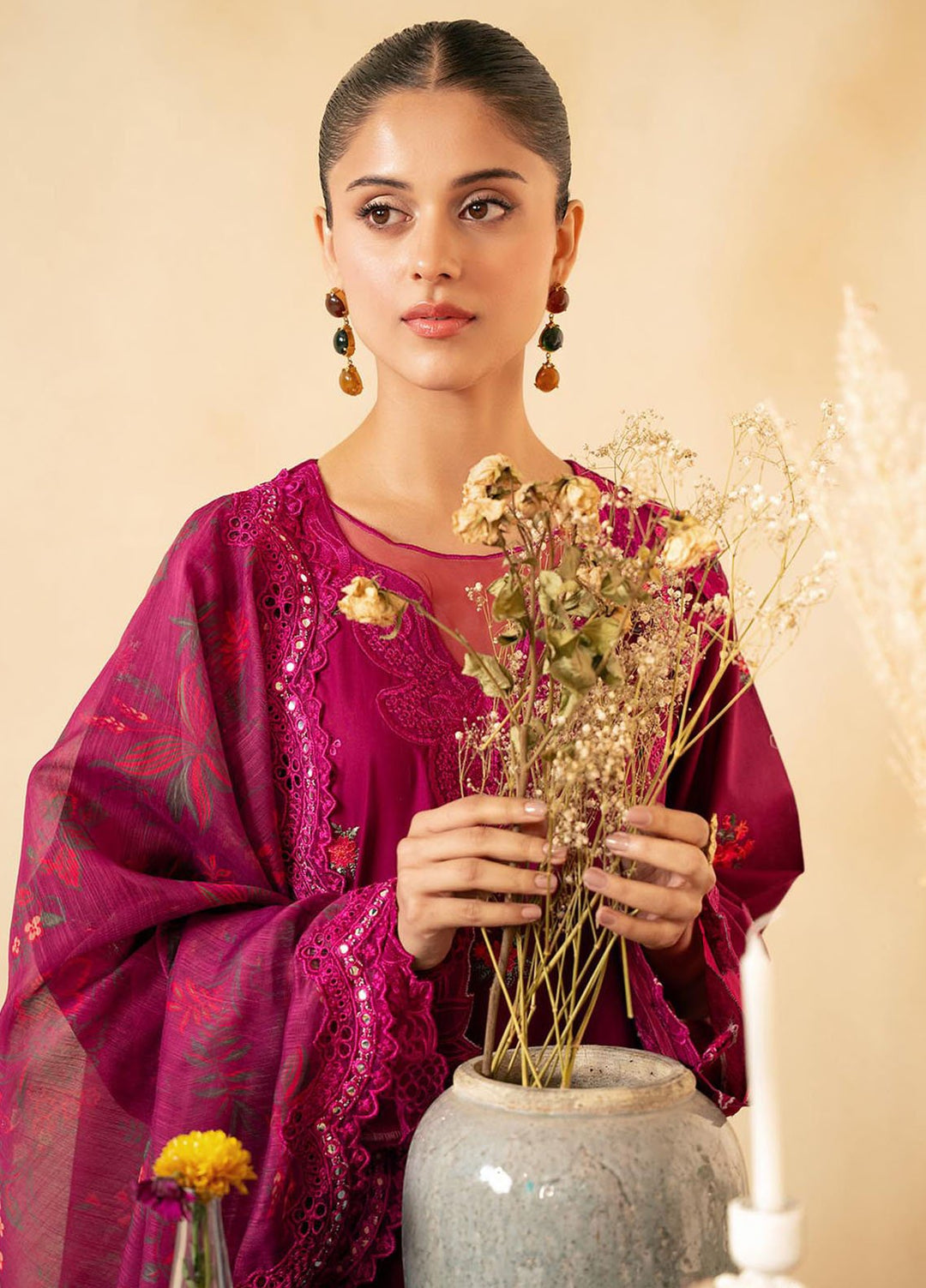 Jahan by Rajbari Embroidered Lawn Suits Unstitched 3 Piece RB25JPF D-4 B Maya - Summer Collection